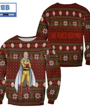 Saitama One Punch Man Anime Ugly Christmas Sweater