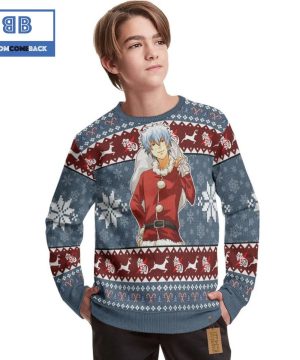 Sakata Gintoki Gintama Anime Christmas Custom Knitted 3D Sweater