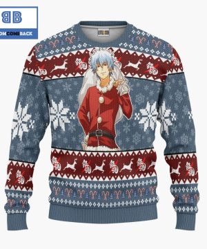 sakata gintoki gintama anime christmas custom knitted 3d sweater 3 dc4kc