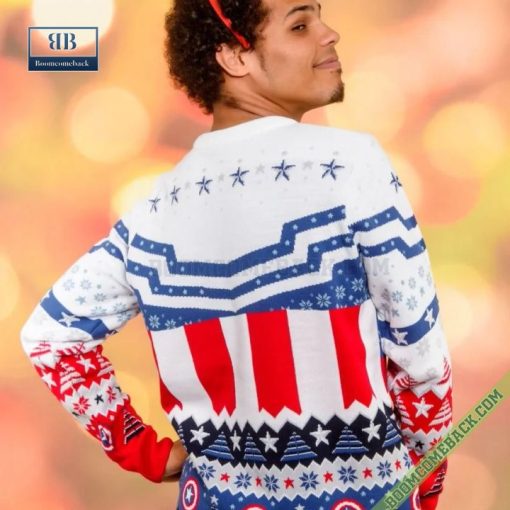 Sam Wilson Captain America Ugly Christmas Sweater