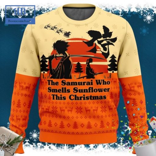 Samurai Champloo The Samurai Who Smells Sunflower This Christmas Ugly Christmas Sweater