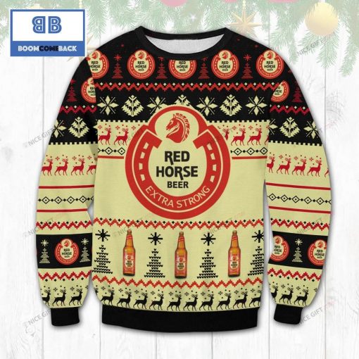 San Miguel Red Horse Beer Christmas 3D Sweater