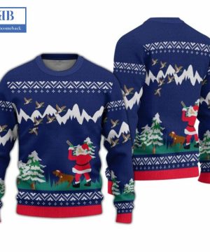 Santa Duck Hunting Ugly Christmas Sweater