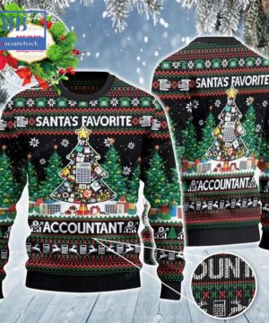 Santa’s Favorite Accountant Ugly Christmas Sweater