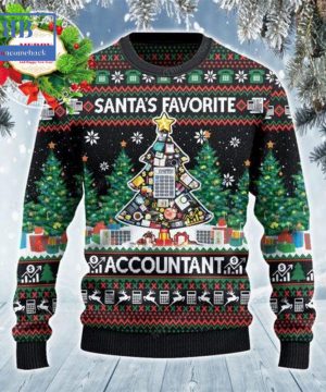 Santa’s Favorite Accountant Ugly Christmas Sweater