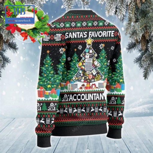 Santa’s Favorite Accountant Ugly Christmas Sweater