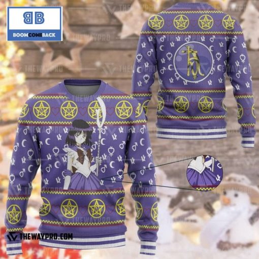 Saturn Sailor Moon Anime Custom Imitation Knitted Christmas 3d Sweater