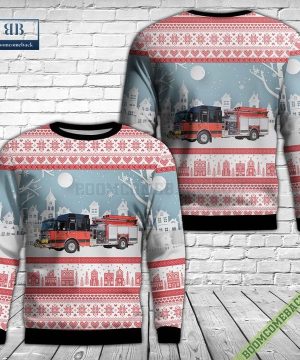 Scales Mound Fire Protection District Ugly Christmas Sweater