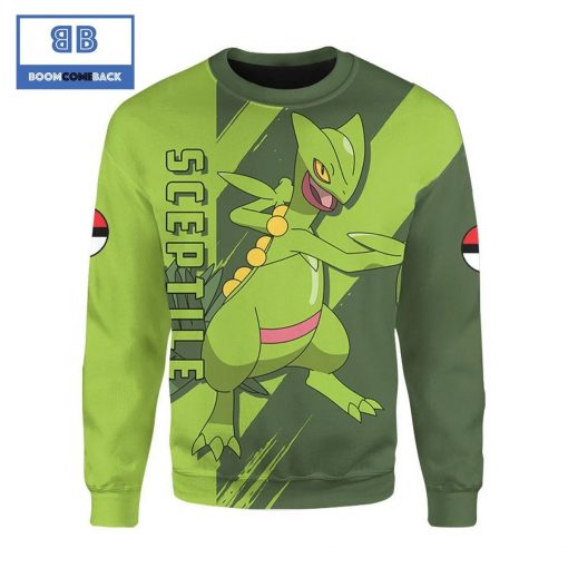 Sceptile Pokemon Anime Christmas 3D Sweatshirt