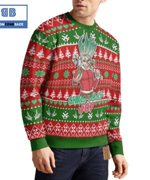 Senku Ishigami Dr Stone Anime Christmas Custom Knitted 3D Sweater