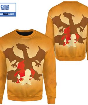 Shadow Evolve Charizard Pokemon Anime Christmas 3D Sweatshirt