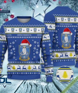 Sheffield Wednesday FC Trending Ugly Christmas Sweater