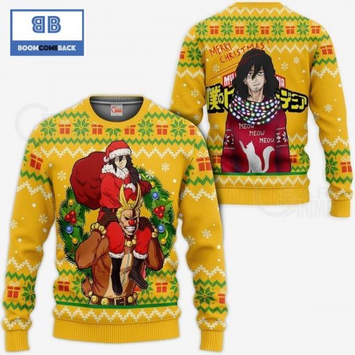 Shota Aizawa And All Might My Hero Academia Anime Christmas 3D Sweater