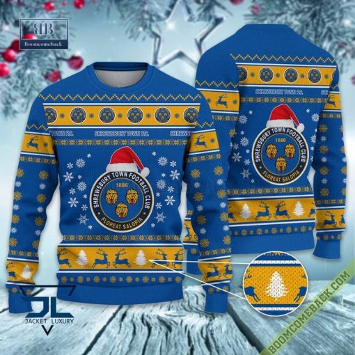 Shrewsbury Town FC Trending Ugly Christmas Sweater