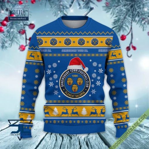 Shrewsbury Town FC Trending Ugly Christmas Sweater