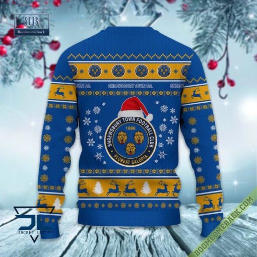 Shrewsbury Town FC Trending Ugly Christmas Sweater