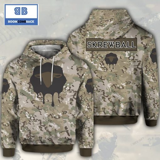 Skrewball Camouflage 3D Hoodie