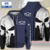 Skull Chevrolet Black Grey 3D Hoodie