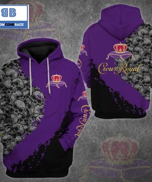 Skull Crown Royal Halloween 3D Hoodie