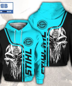 skull cthulu stihl black blue 3d hoodie 2 CxLTo