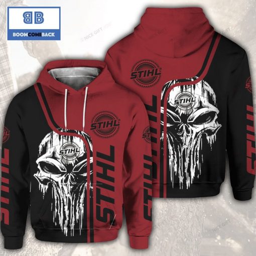 Skull Cthulu Stihl Black Brown 3D Hoodie