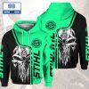 Skull Cthulu Stihl Black Dark Pink 3D Hoodie