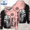 Skull Cthulu Stihl Black Light Green 3D Hoodie