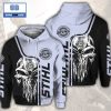 Skull Cthulu Stihl Black Light Pink 3D Hoodie