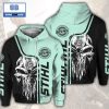 Skull Cthulu Stihl Black White 3D Hoodie