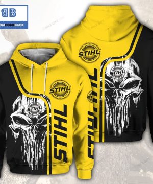 Skull Cthulu Stihl Black Yellow 3D Hoodie