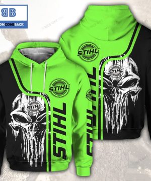 Skull Cthulu Stihl Green Black 3D Hoodie