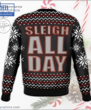 Skull I Sleigh All Day Ugly Christmas Sweater