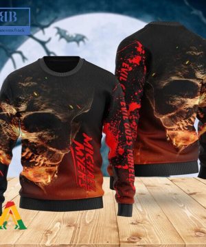 Skull Michael Myers Ugly Christmas Sweater