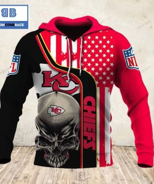 skull nfl kansas city chiefs 3d hoodie 3 7X6WV