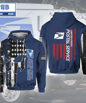 Skull United State Postal Service 3D Hoodie