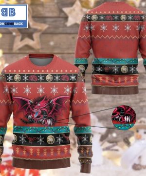 Slifer The Sky Dragon Paladin Yu Gi Oh Anime Custom Imitation Knitted Christmas 3d Sweater