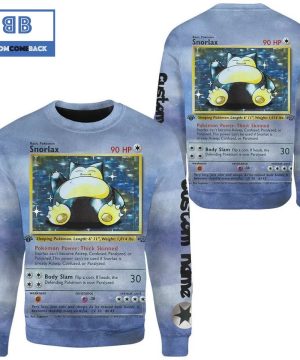 Snorlax Pokemon Anime 3d Sweatshirt