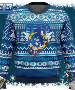 Sonic The Hedgehog Sega Ugly Christmas Sweater