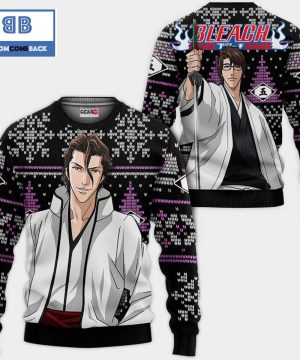 Sosuke Aizen Bleach Anime Ugly Christmas Sweater