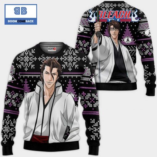 Sosuke Aizen Bleach Anime Ugly Christmas Sweater