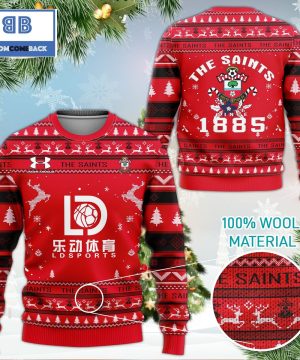 Southampton FC The Saints Since 1885 3D Christmas Ugly Sweater