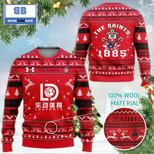 Southampton FC The Saints Since 1885 3D Christmas Ugly Sweater