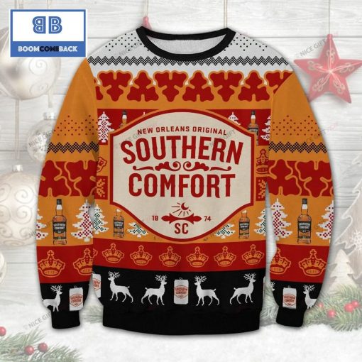 Southern Comfort Whiskey Christmas 3D Sweater