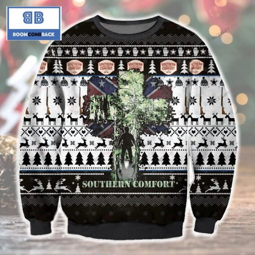 Southern Comfort Whiskey Christmas Jugnle 3D Sweater