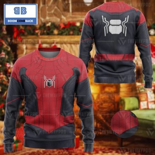 Spider Man Stark Suit Custom Imitation Knitted Christmas 3d Sweater