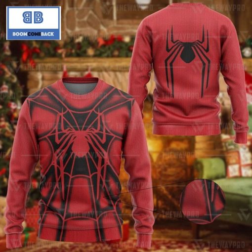 Spider Man The Human Spider Custom Imitation Knitted Christmas 3d Sweater