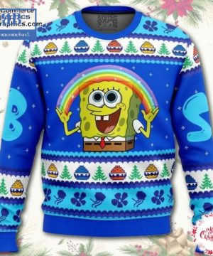 SpongeBob Rainbow Ugly Christmas Sweater