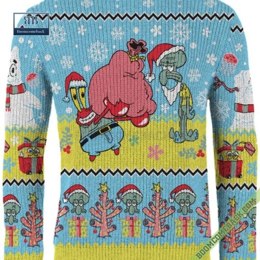 Spongebob Squarepants Krabby Christmas Ugly Sweater Gift For Adult And Kid