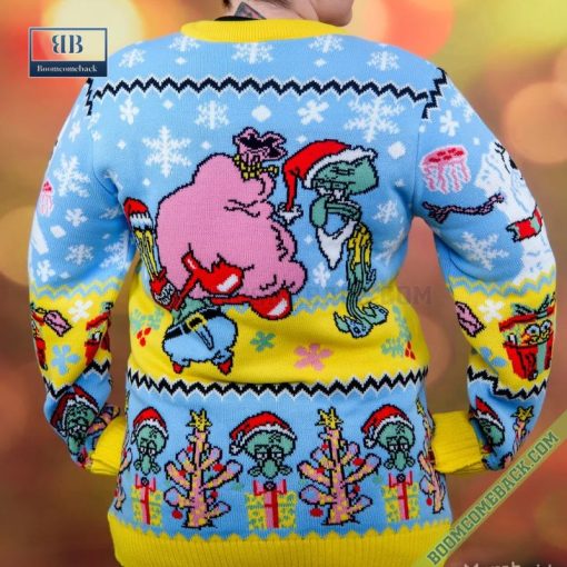 Spongebob Squarepants Krabby Christmas Ugly Sweater Gift For Adult And Kid