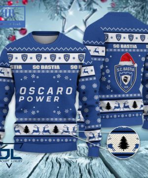 Sporting Club di Bastia Santa Hat Ugly Christmas Sweater